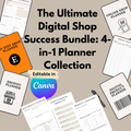 The Ultimate Digital Shop Success Bundle: 4-in-1 Planner Collection